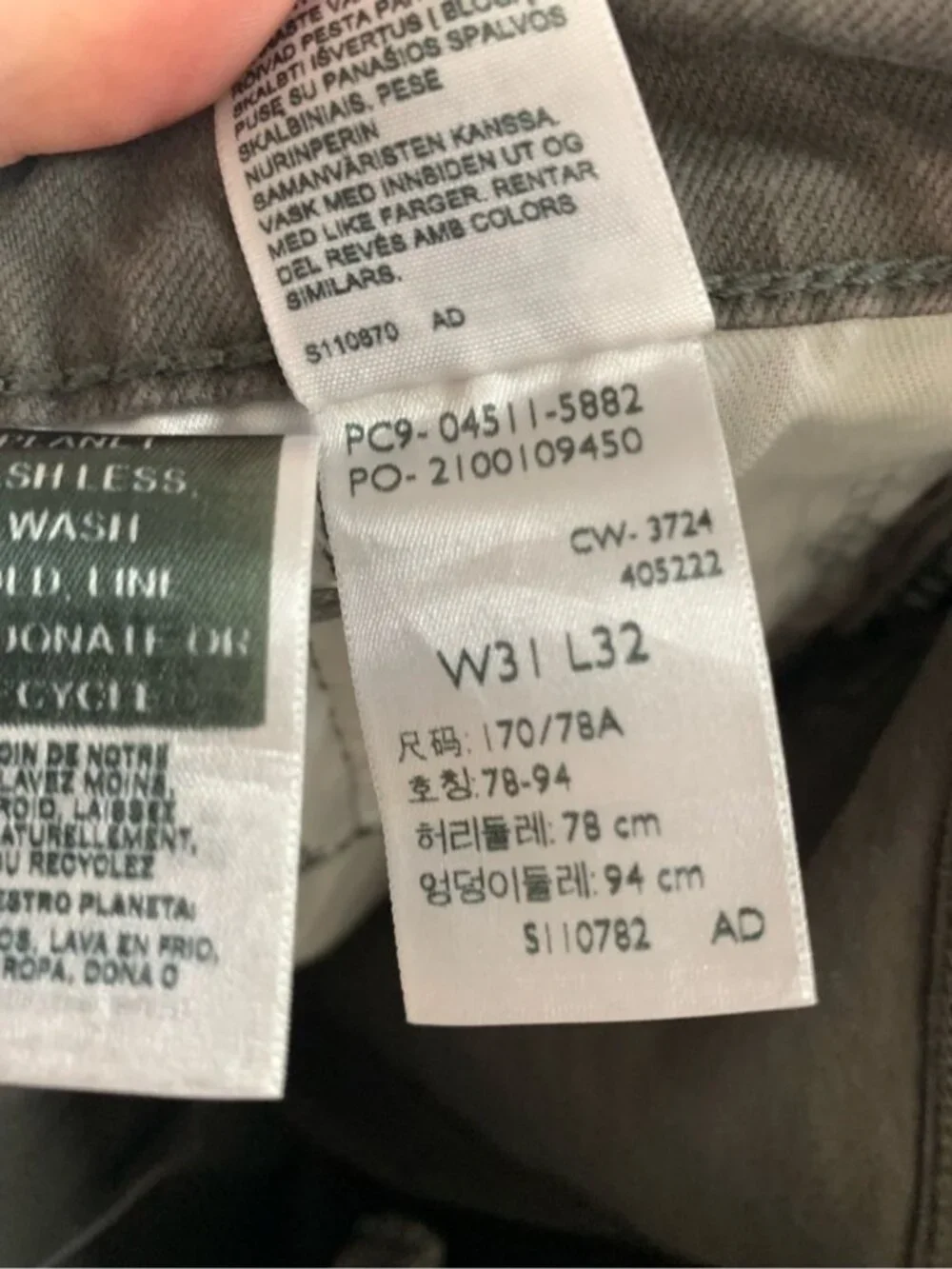 Levi's Men's 511 Slim Fit Jeans#04511-5882 size 31